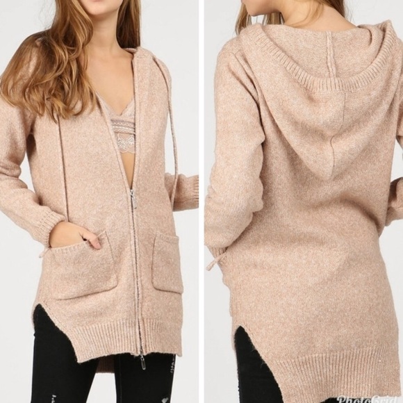 Sweaters - Light Pink Sweater Cardigan